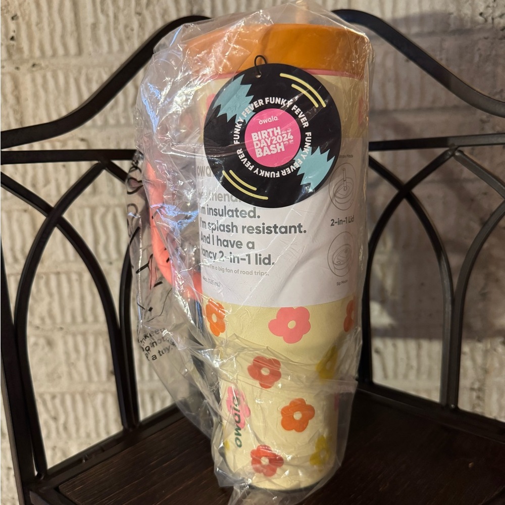 BWT Owala Birthday Bash Petals for Peace Tumbler 40oz